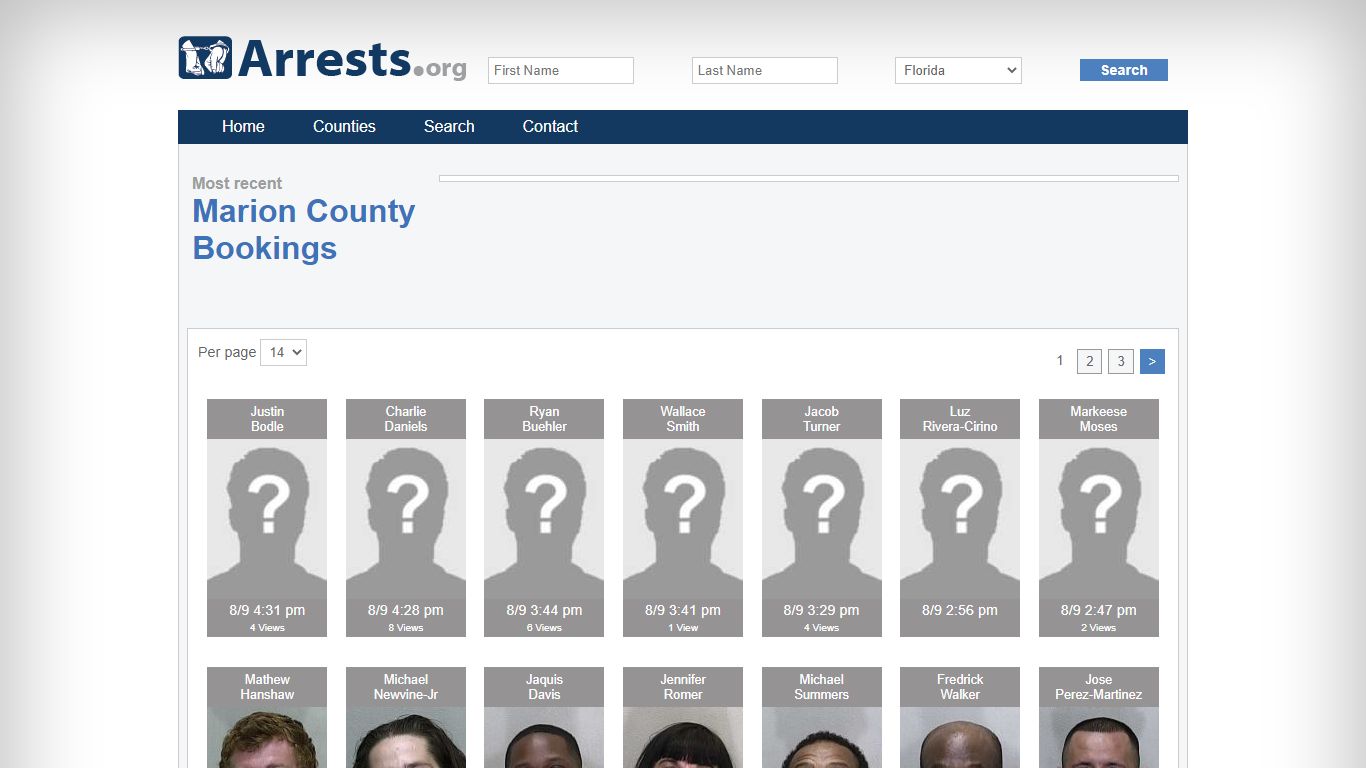 Marion County Arrests and Inmate Search